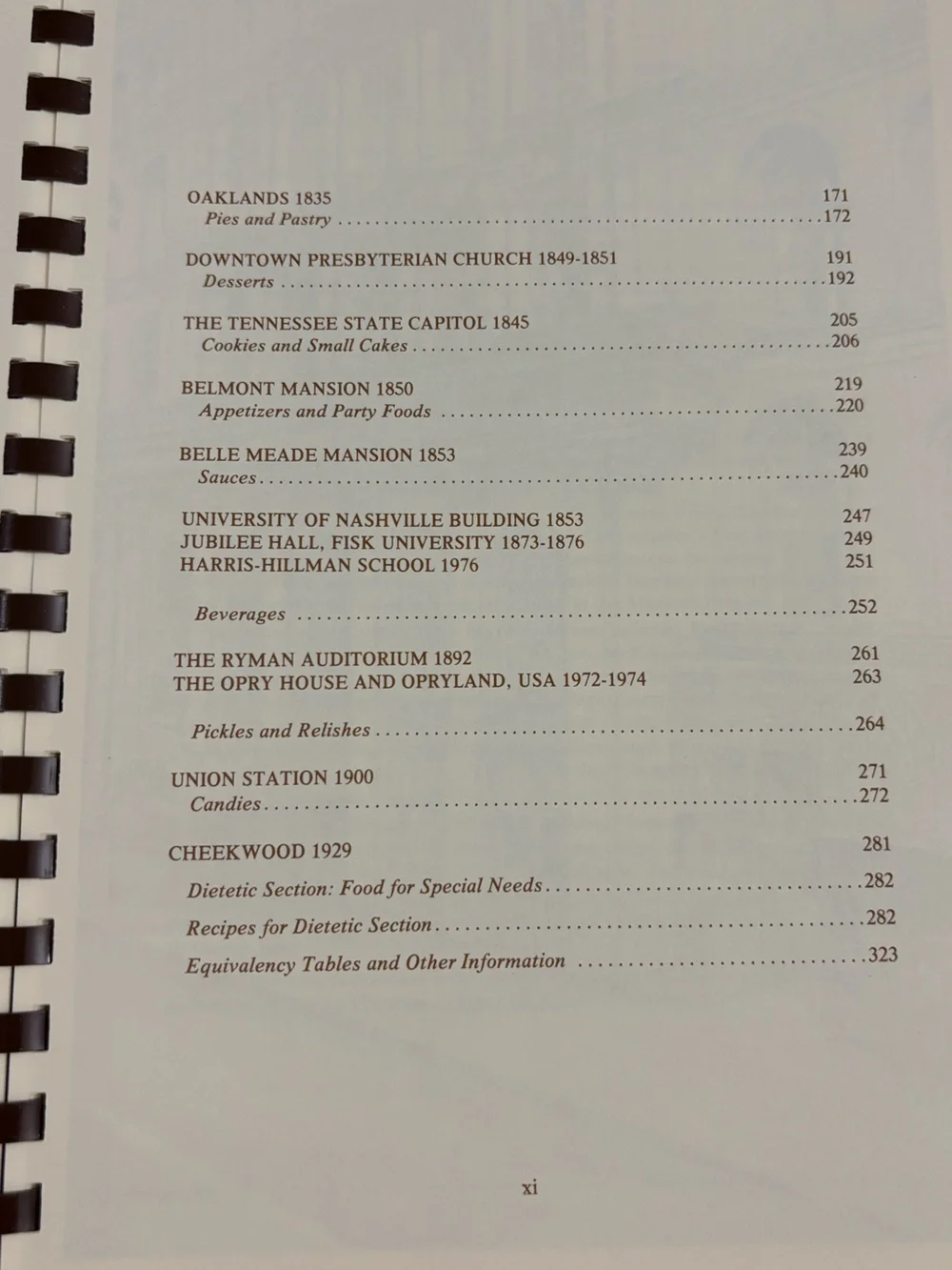 N/A nashville cookbook